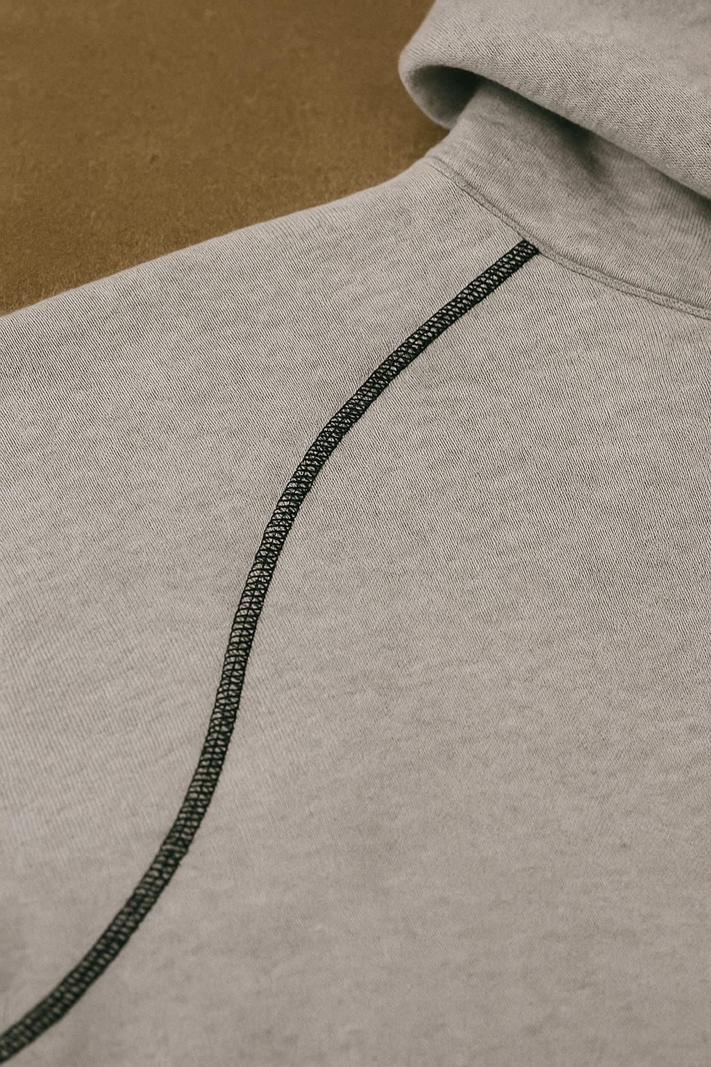 STITCHED HOODEH [GREY]