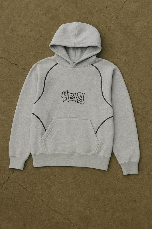STITCHED HOODEH [GREY]