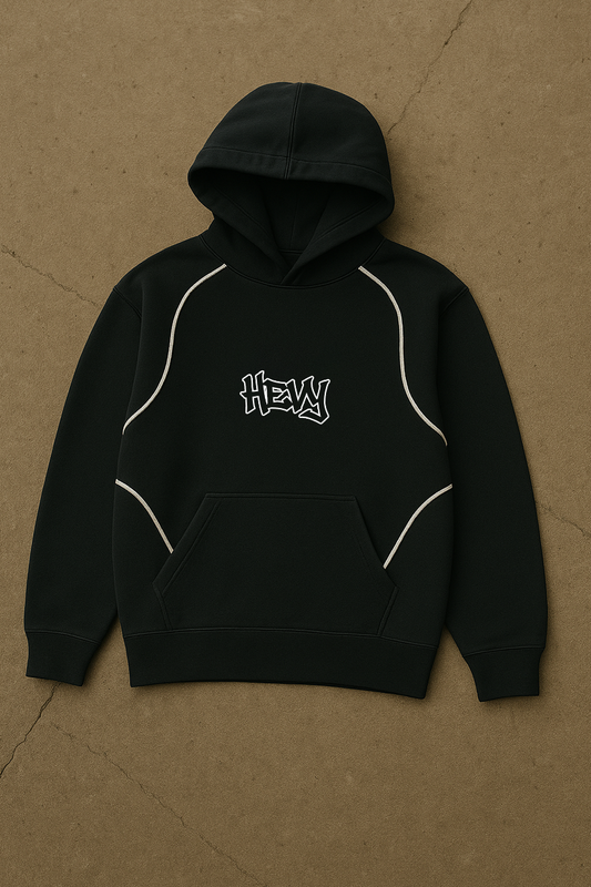 STITCHED HOODEH [BLACK]
